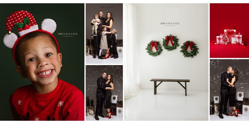 Christmas mini session photography, christmas mini ideas, studio holiday ideas, christmas card photos, holiday mini session in studio, Christmas mini session, lincoln nebraska studio